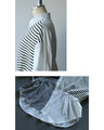 A mixed shirt top with a striking pattern