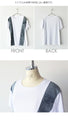 エッジを効かせたデニムラインTシャツ トップス