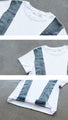 エッジを効かせたデニムラインTシャツ トップス