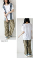 エッジを効かせたデニムラインTシャツ トップス