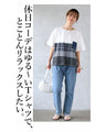 異素材ドッキングＴシャツ トップス
