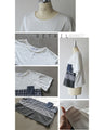 異素材ドッキングＴシャツ トップス