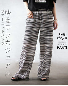  Loose and casual summer knit pants