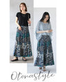 otona original spicy floral print skirt
