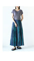 Painting art striped flared skirt that will elevate your style