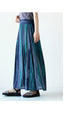 Painting art striped flared skirt that will elevate your style