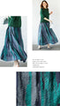 Painting art striped flared skirt that will elevate your style
