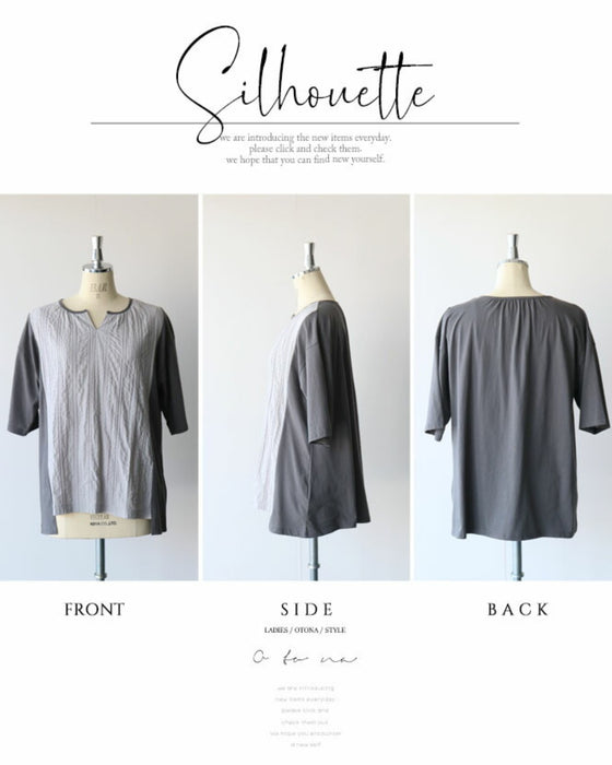 ユルッと、サラッと 着心地にハマる異素材Tシャツ