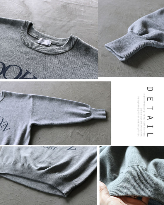 A sophisticated logo knit