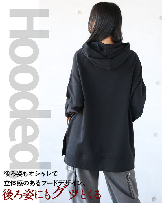 大人のゆる感パーカー トップス