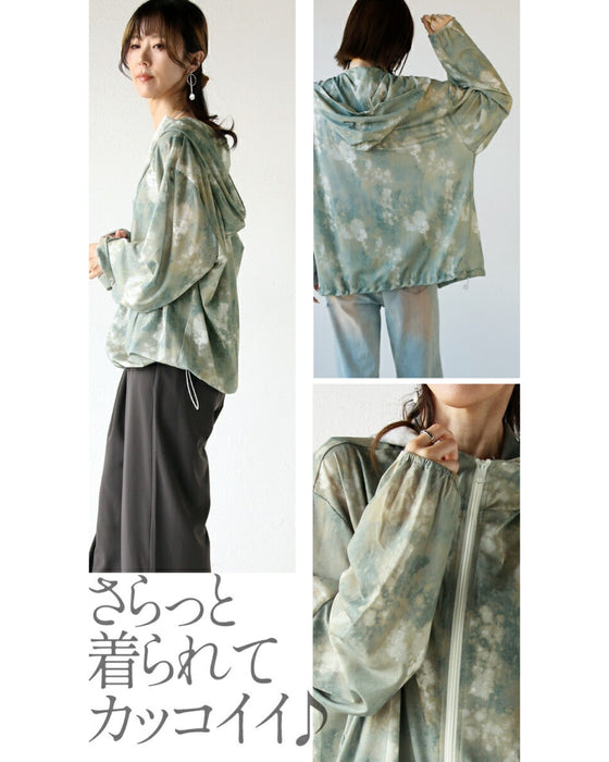染シアー クール メッシュ パーカー