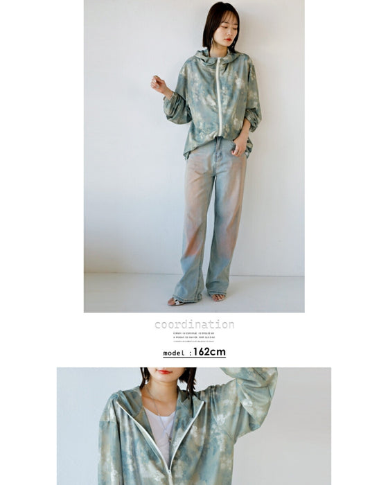 染シアー クール メッシュ パーカー