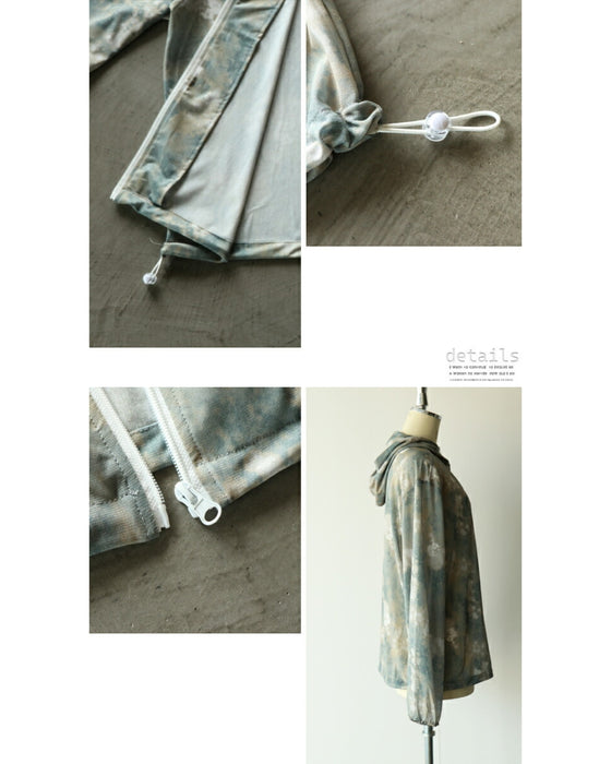 染シアー クール メッシュ パーカー