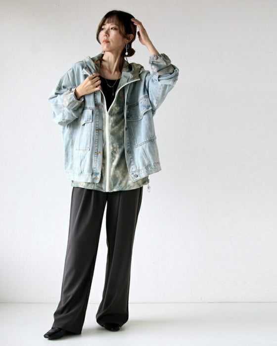 染シアー クール メッシュ パーカー