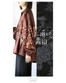 Satin Flower Tops with a striking floral pattern