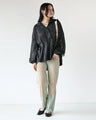 Satin Flower Tops with a striking floral pattern