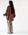 Satin Flower Tops with a striking floral pattern