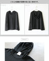 A light and fashionable wavy sheer cut and sewn top
