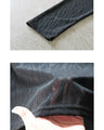 A light and fashionable wavy sheer cut and sewn top