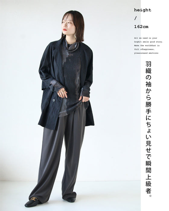 Mixed color sheer top with this texture