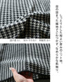 Classic houndstooth knit tunic dress