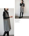 Classic houndstooth knit tunic dress