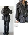 A classy coat made of sparkling tweed