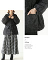 A classy coat made of sparkling tweed