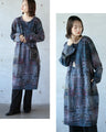 A unique patterned tunic dress that exudes atmosphere
