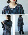 A unique patterned tunic dress that exudes atmosphere