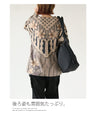 Knitted print top