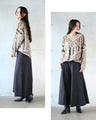 Knitted print top