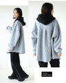 A 3D zigzag pattern adds a stylish touch to this 3D pattern hoodie