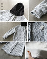 A 3D zigzag pattern adds a stylish touch to this 3D pattern hoodie