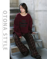 Checkered pants with a relaxed and classic look