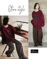 Checkered pants with a relaxed and classic look