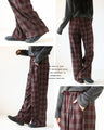 Checkered pants with a relaxed and classic look