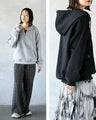 Cool and mature zip hoodie top