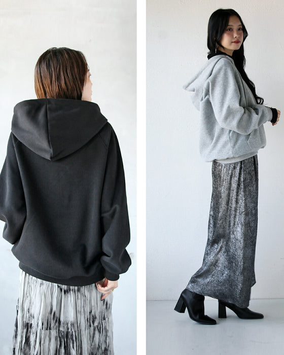 Cool and mature zip hoodie top