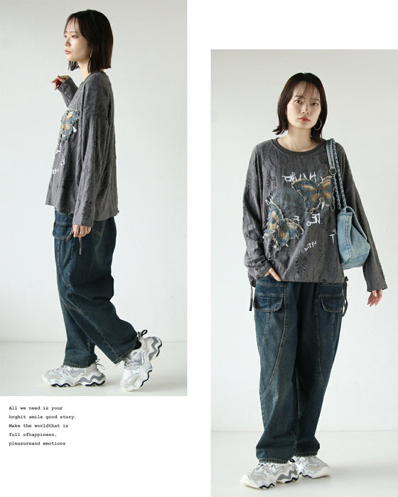 蝶×ダメージ ひと癖効いた大人のトップス