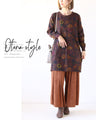 Floral knit tunic
