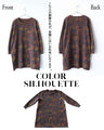 Floral knit tunic