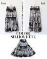 A cool, flowing tiered skirt