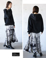 A cool, flowing tiered skirt