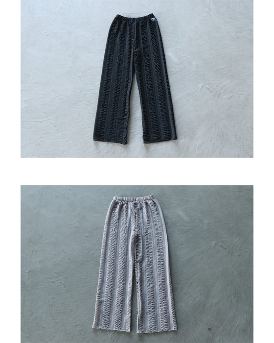 A must-have all year round: sheer flare pants
