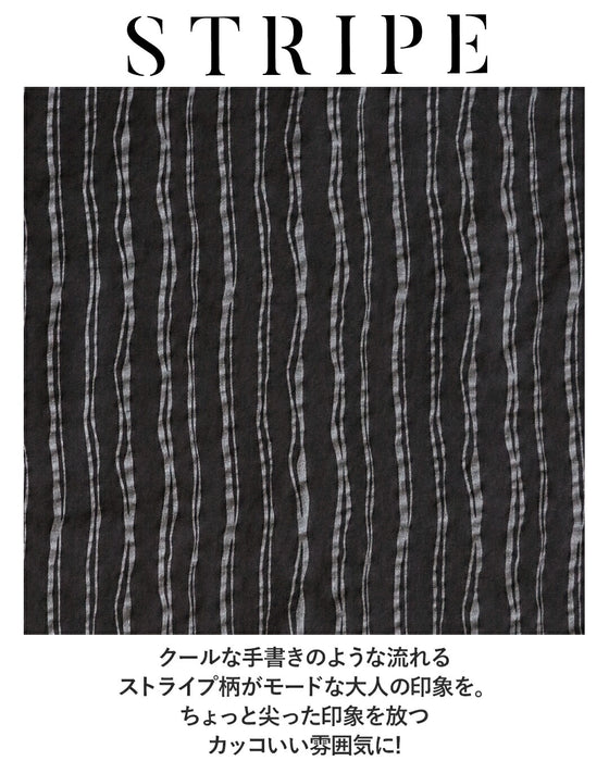 モードにシャレる。流れるストライプシャカシャカトップス