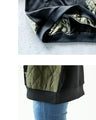 Sweatshirt x quilting mixed material docking hoodie