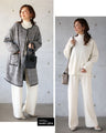 A simple knit set for adults that can be worn in many different ways.