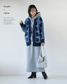A checkered cardigan with fluffy lines that will make you fall in love at first sight