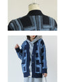 A checkered cardigan with fluffy lines that will make you fall in love at first sight